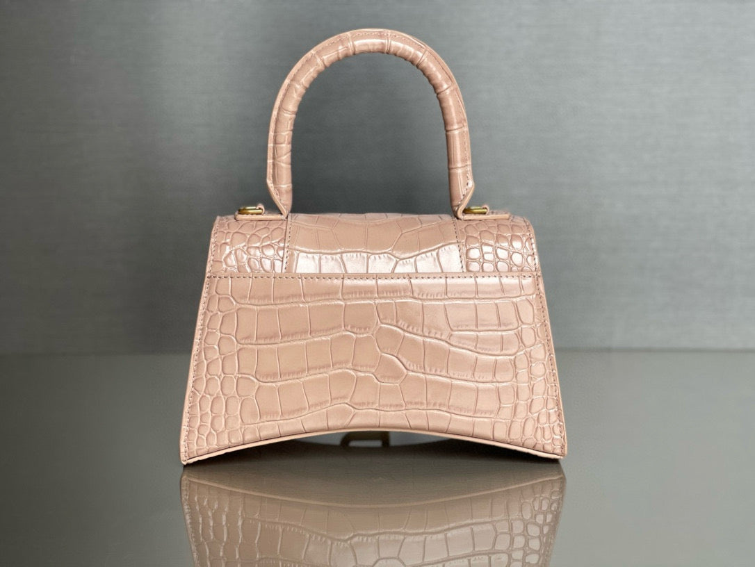 BLCG Hourglass Crocodile Top-handle Handbag
(23x10x24cm)