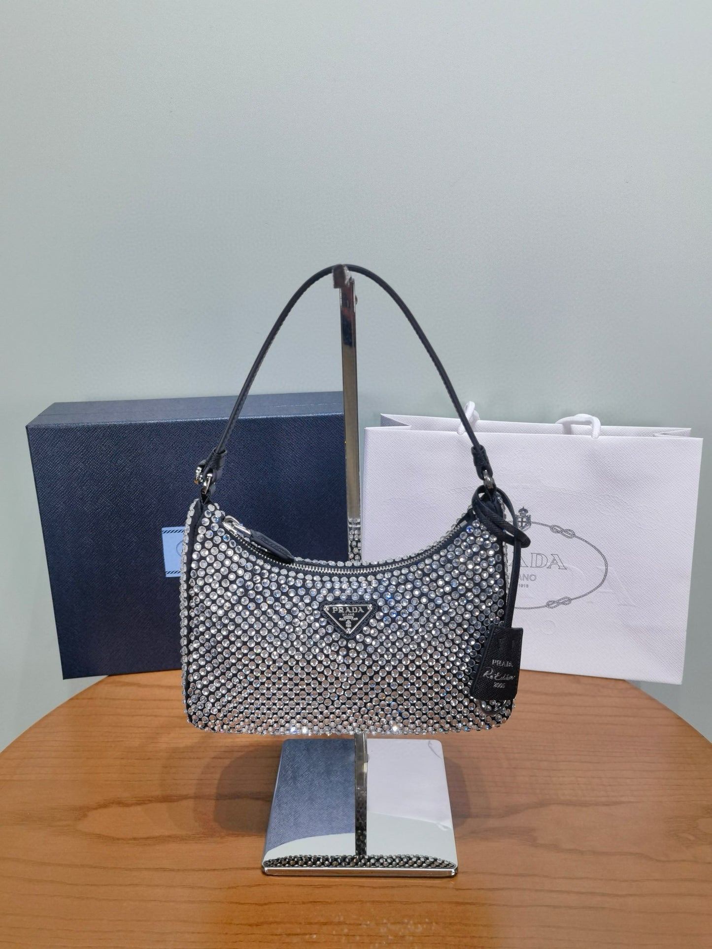 PD Satin Crystal Bag