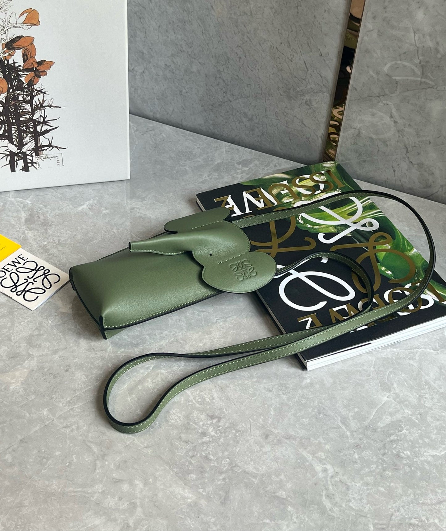Loewe Elephant Phone Bag(8x4x19cm)
