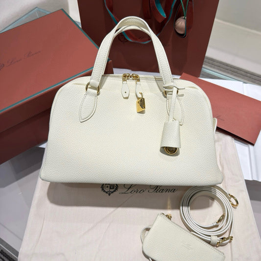 Loro Piana Needle Bowling Bag 31x15x16cm