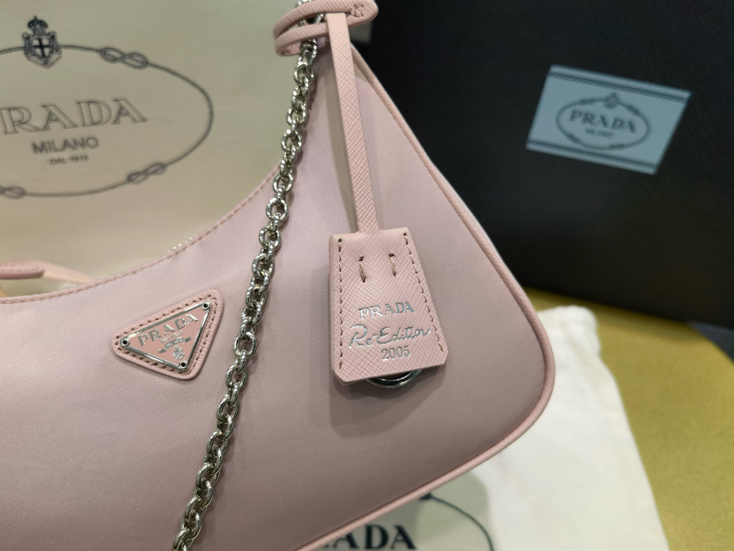 PD Re-Nylon Saffiano Bag
