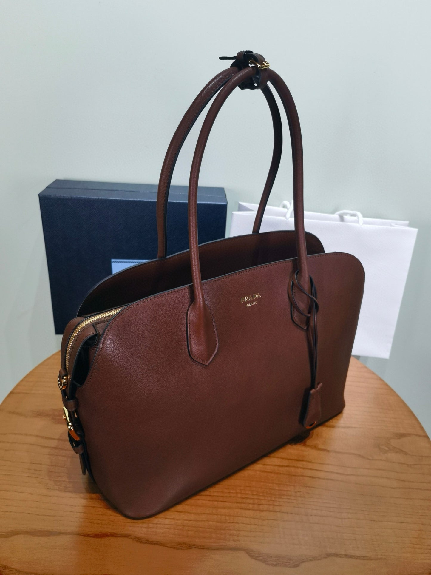 PD Large Leather Tote Bag