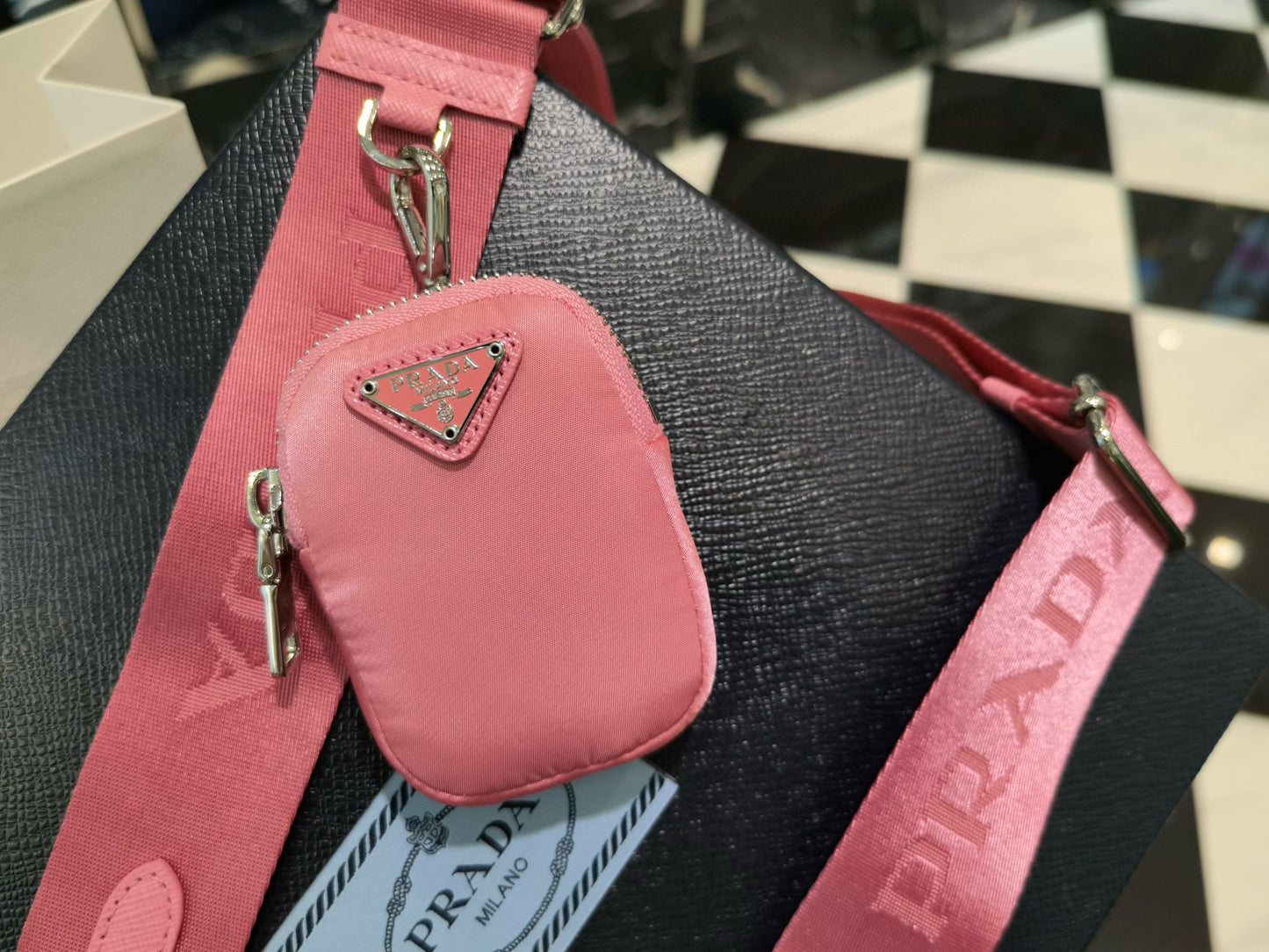 PD Re-Nylon Saffiano Bag
