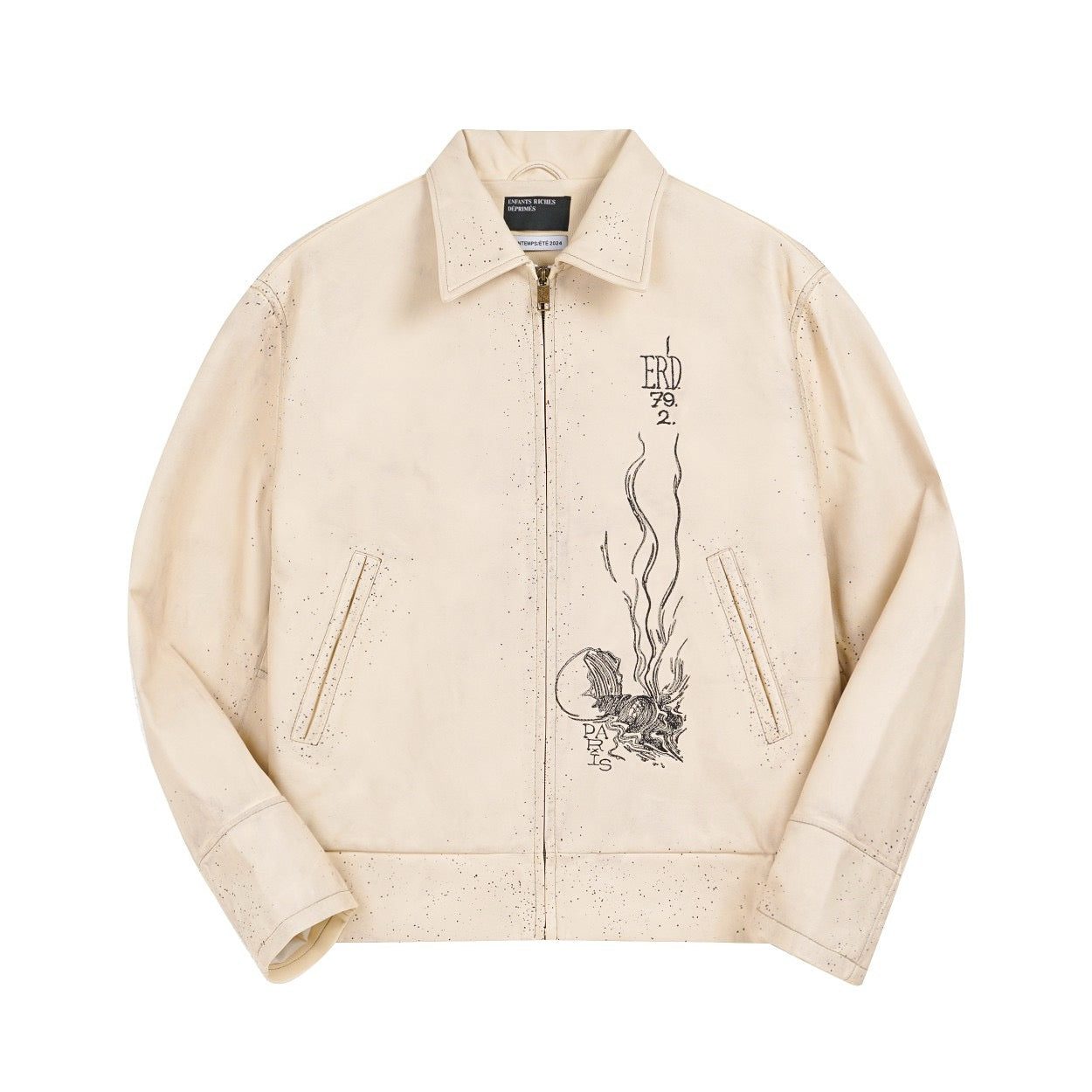 Enfants Riches Déprimés Zip-Up Leather Jacket