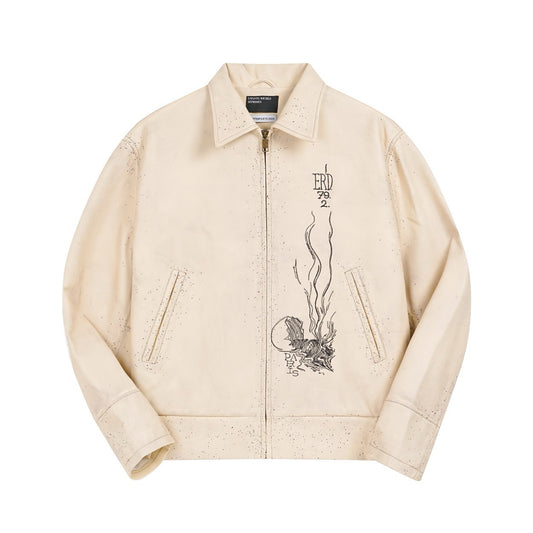 Enfants Riches Déprimés Zip-Up Leather Jacket