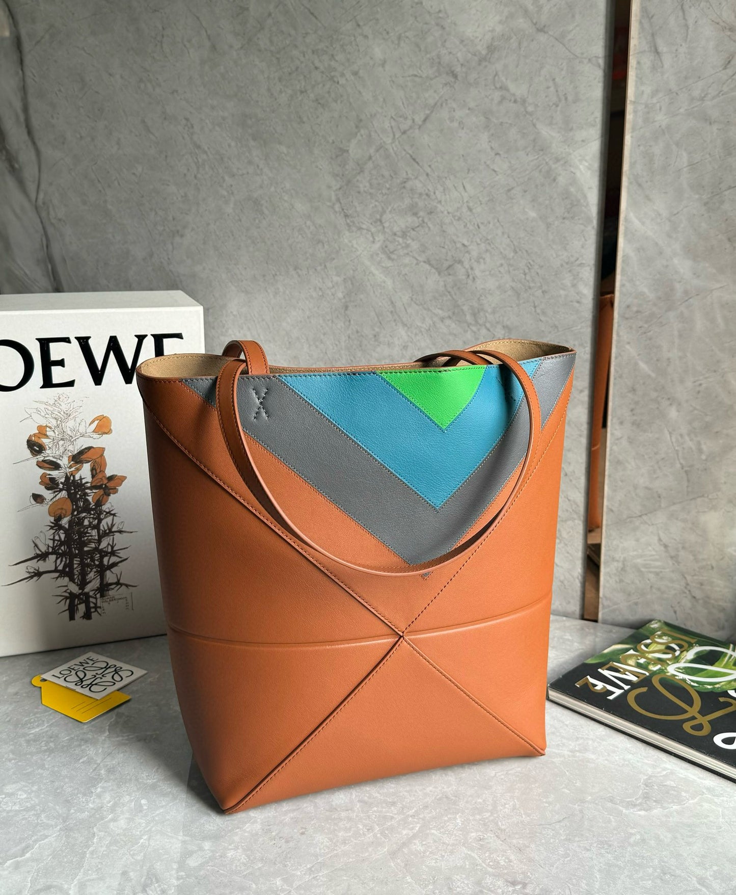Loewe Puzzle Fold Tote Bag(25.5x14.5x31.5cm)