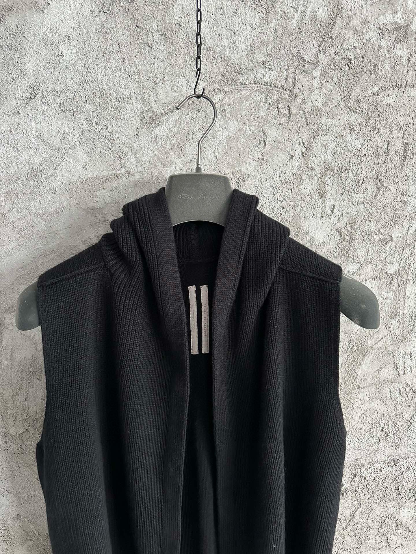 Rick Owens Sleeveless Hoodie