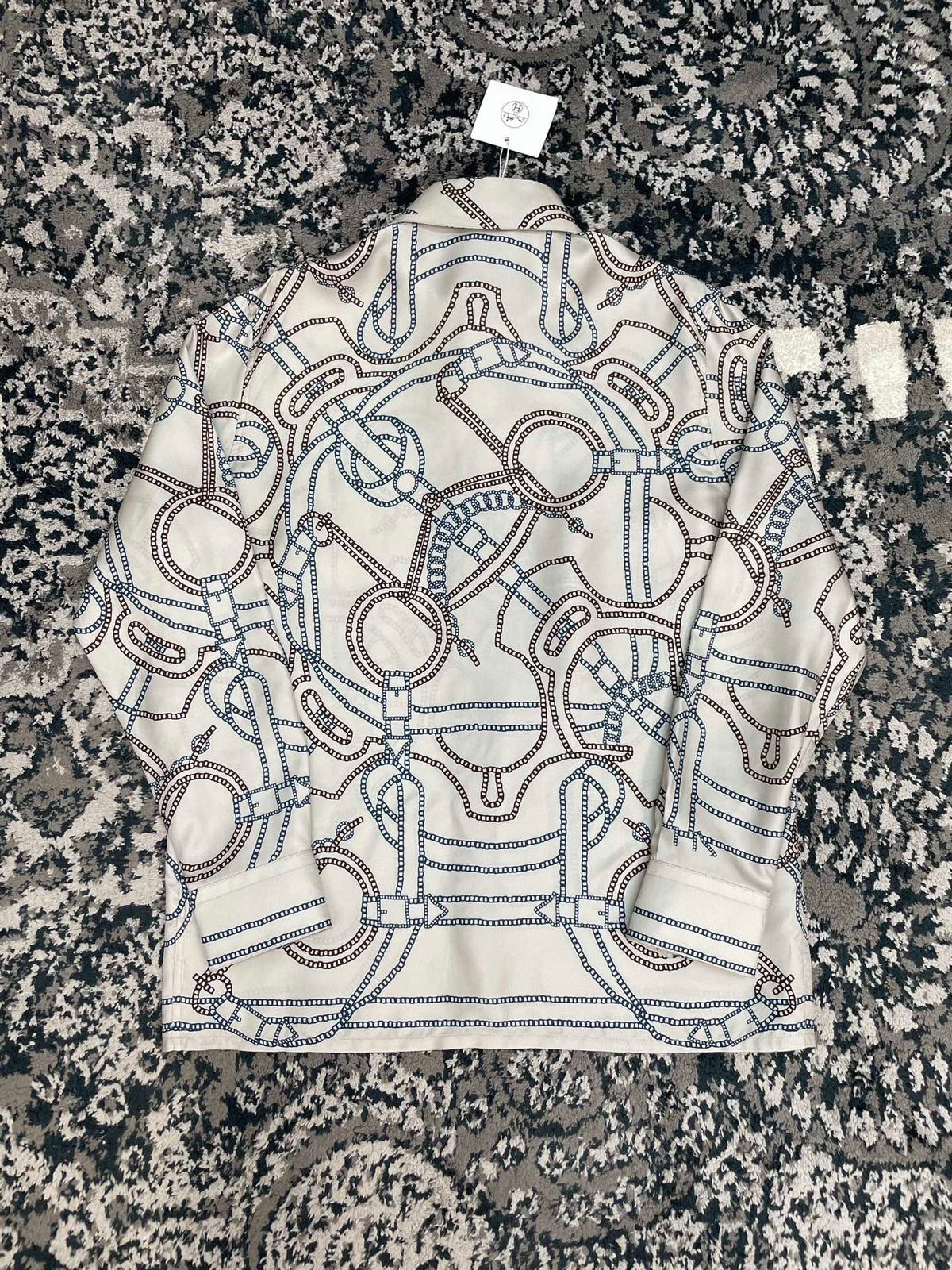 Hermes Long Sleeve Silk Shirt