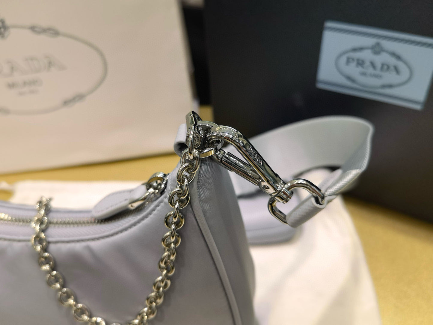 PD Re-Nylon Saffiano Bag
