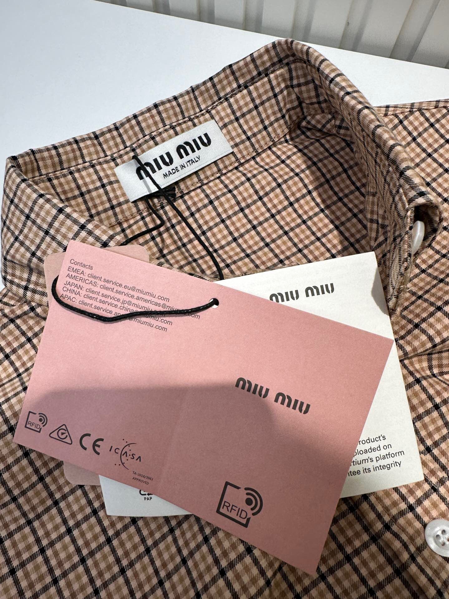 Miu Miu Long Sleeve Shirt