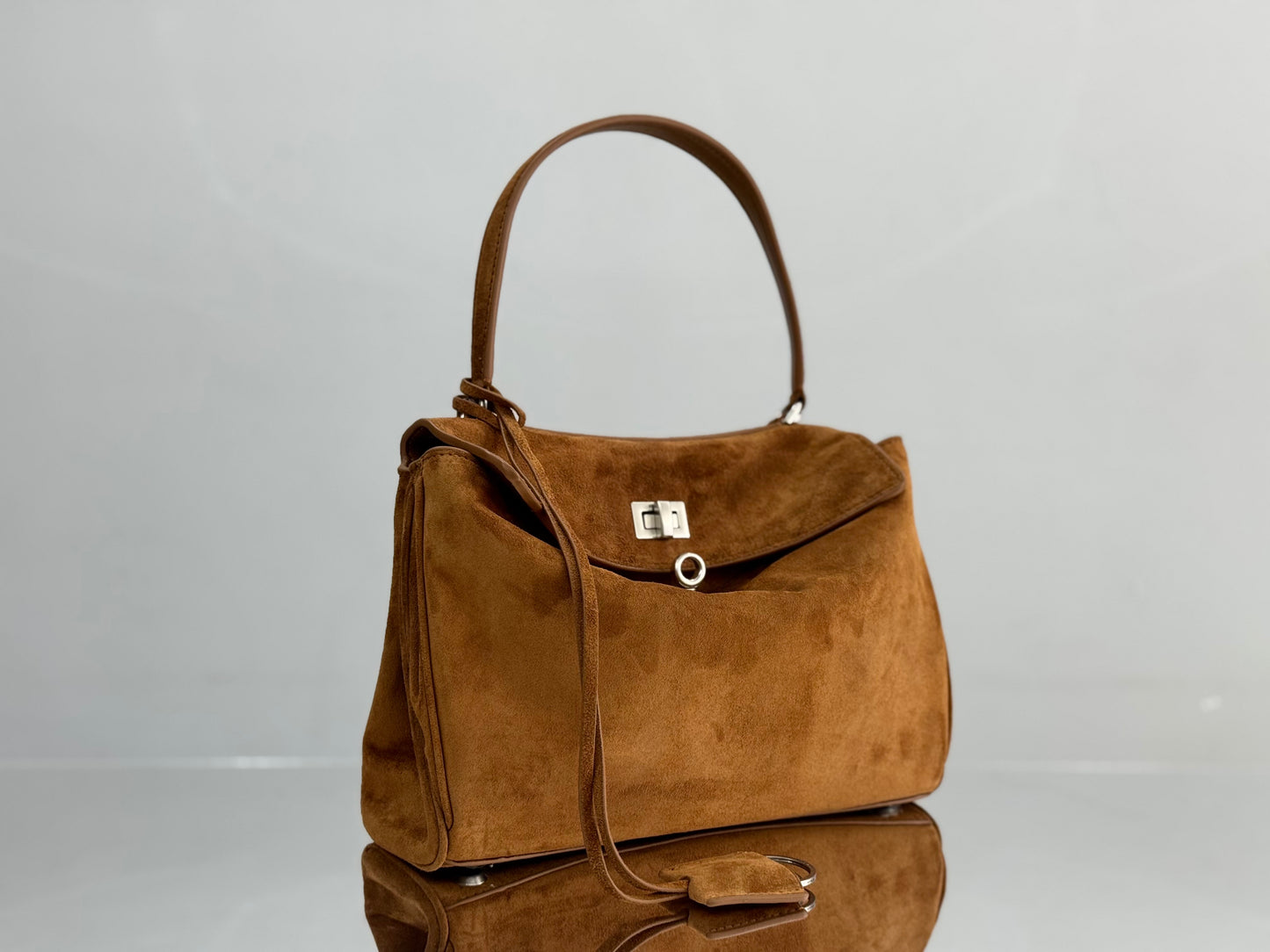 BLCG Rodeo Medium Suede Handbag(29x20x10cm)