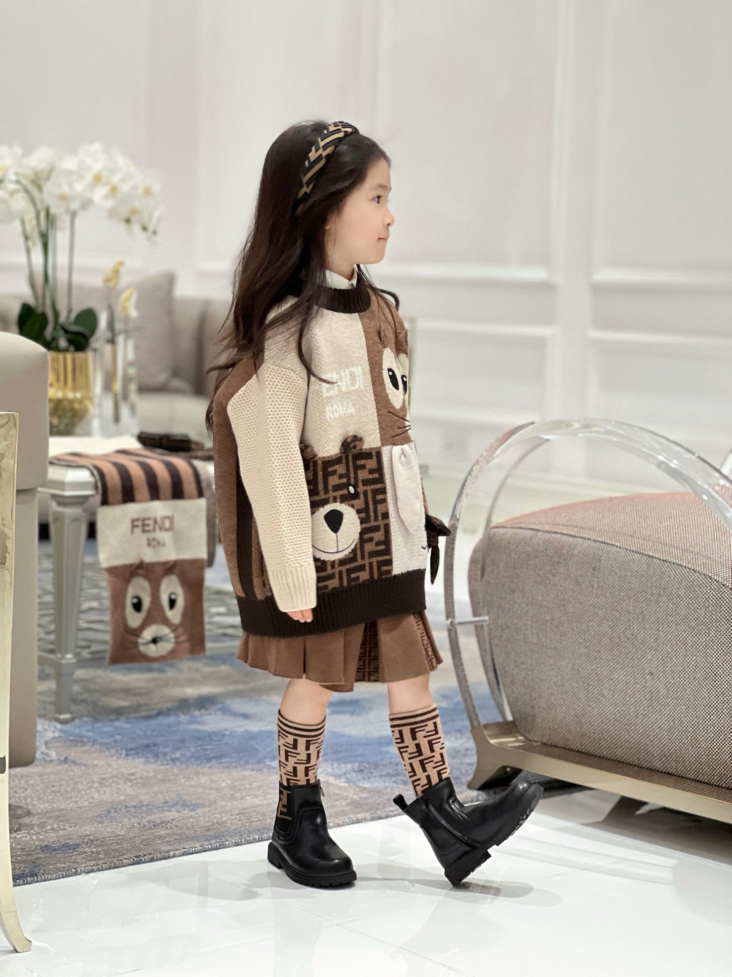 Fendi Sweater/Skirt Set