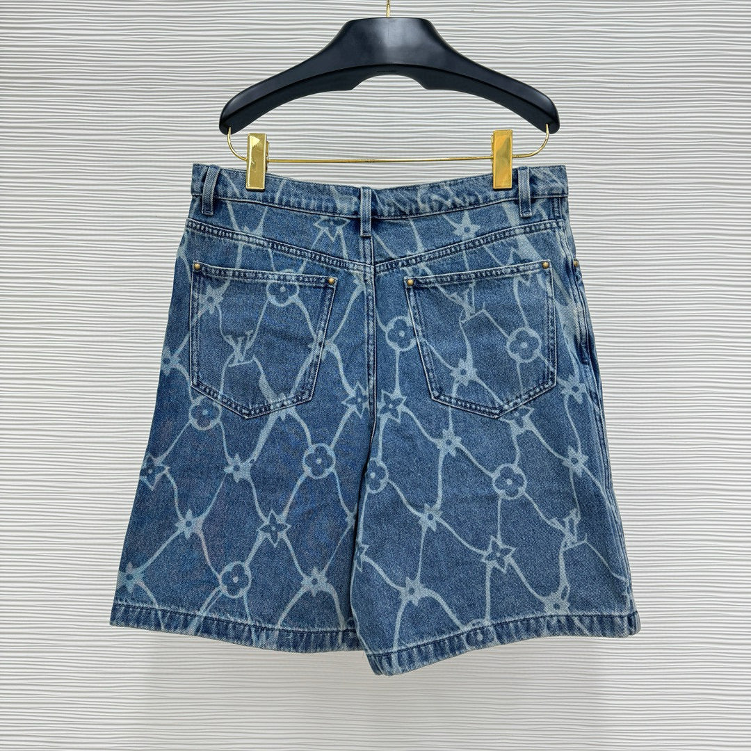 1V Denim Shorts