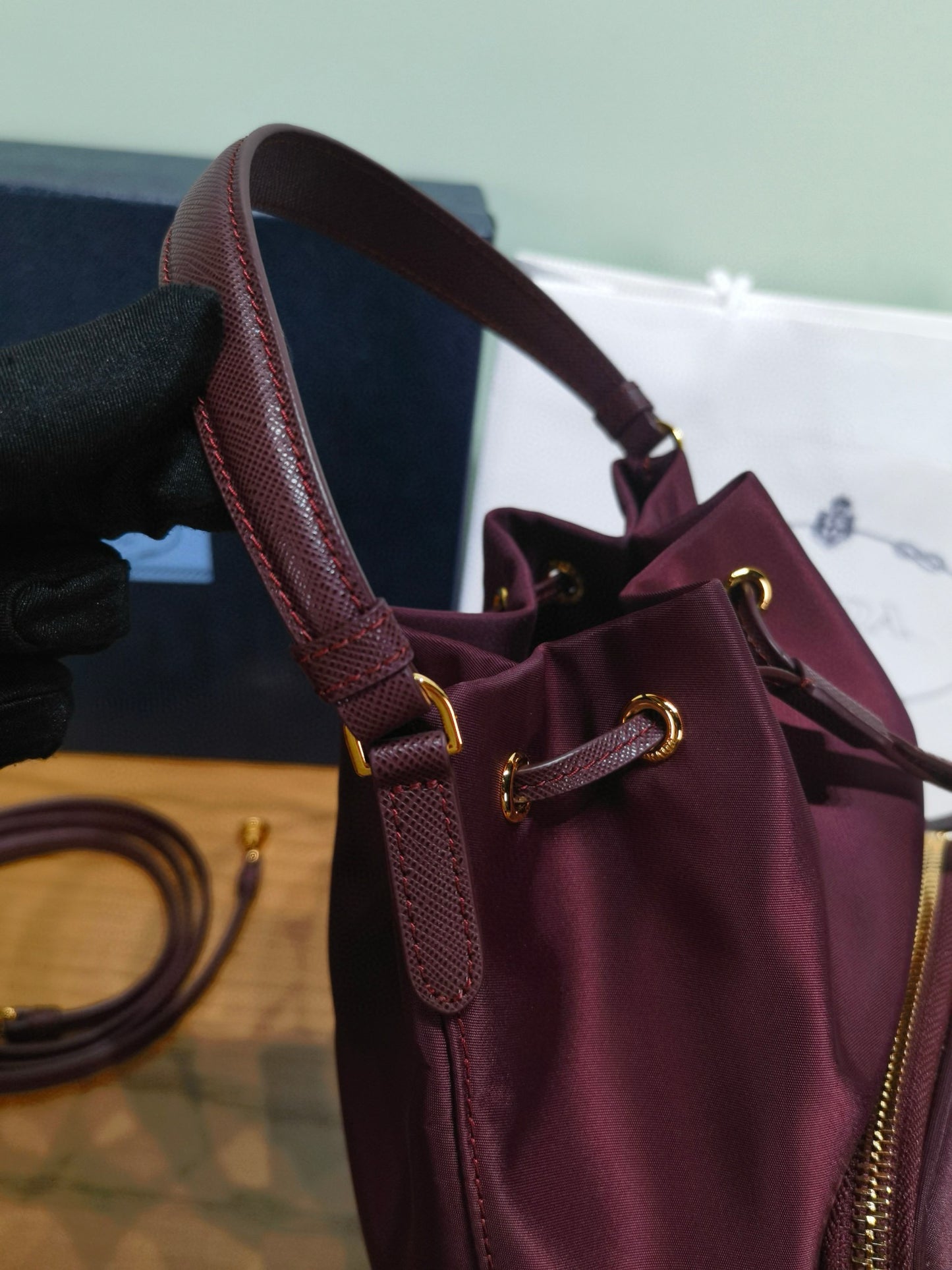 Prada Bucket Shoulder Bag