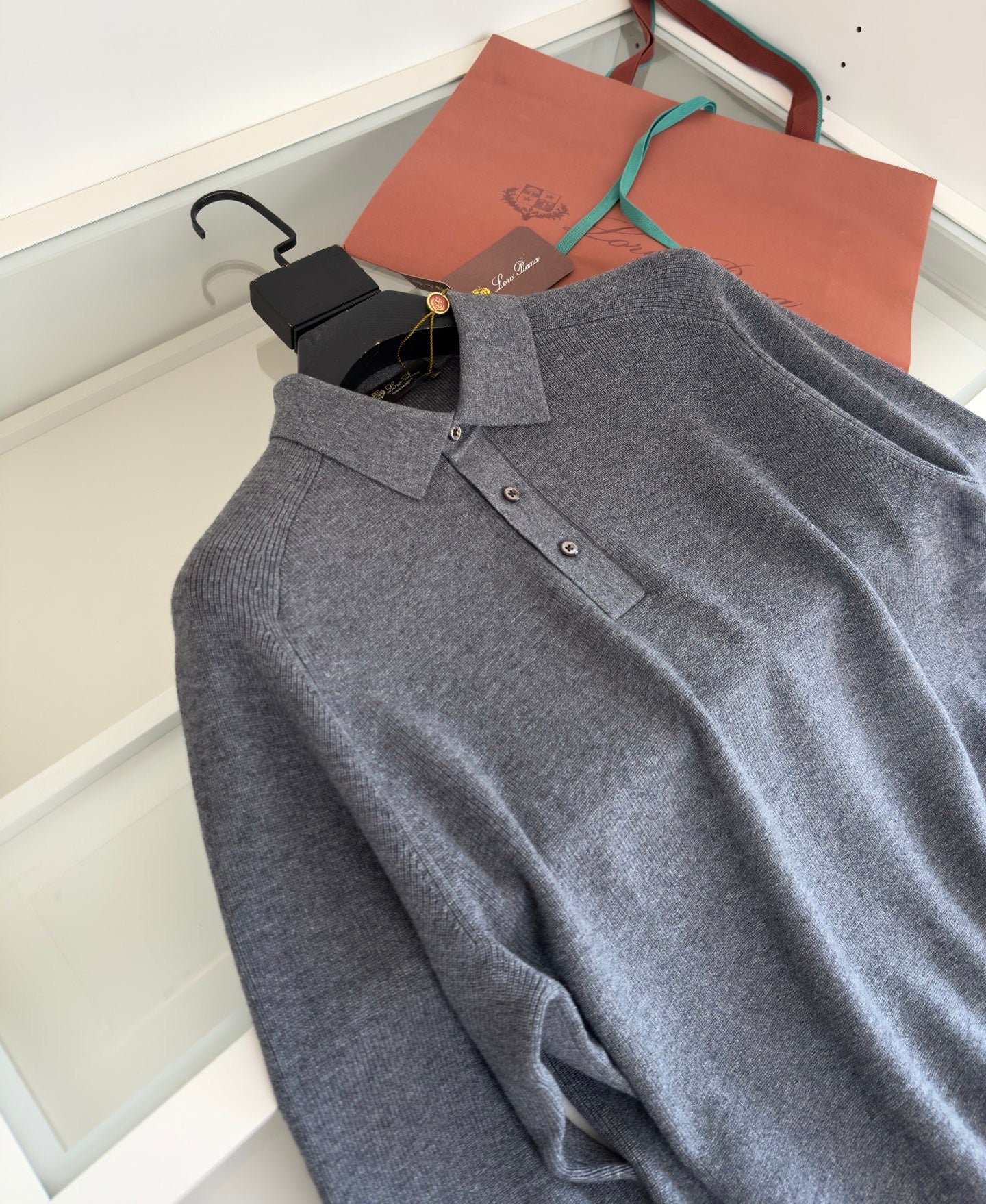 Loro Piana Long Sleeve Polo