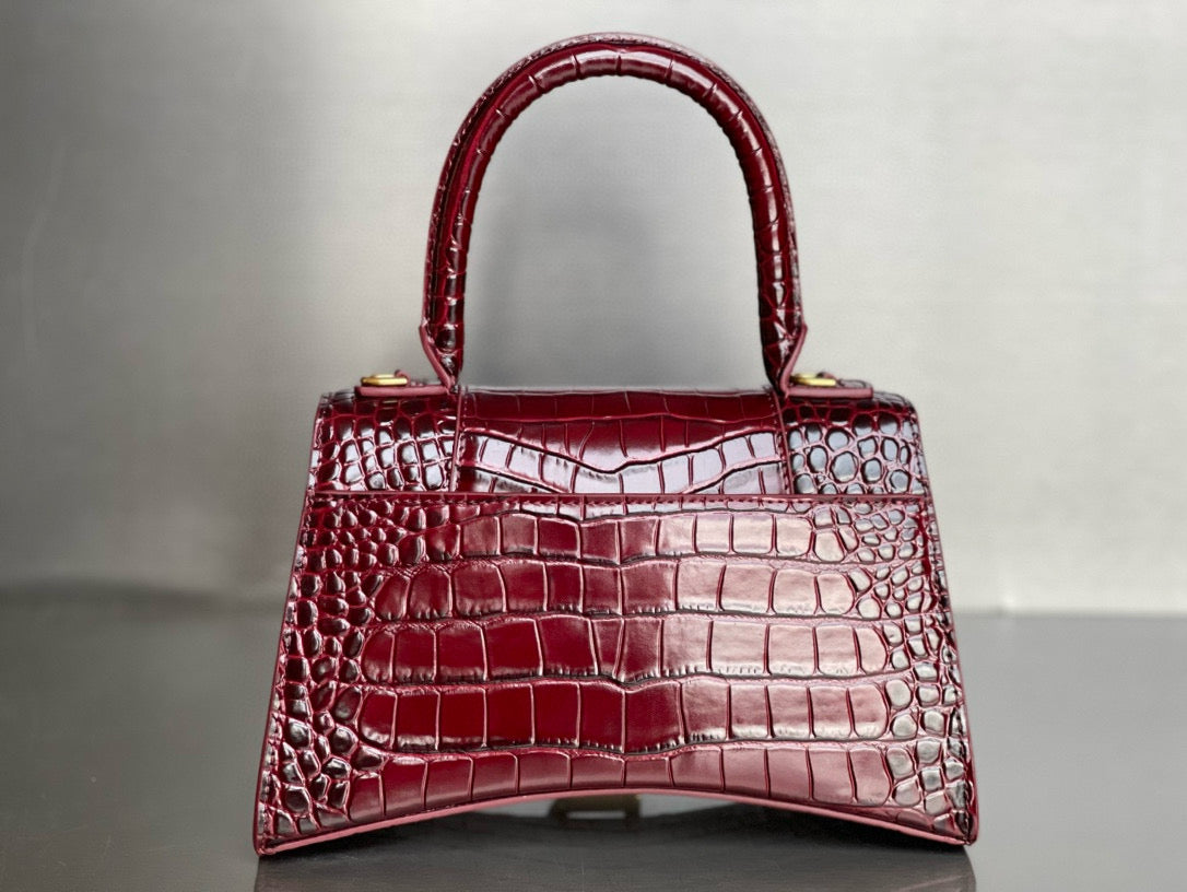 BLCG Hourglass Crocodile Top-handle Handbag
(23x10x24cm)