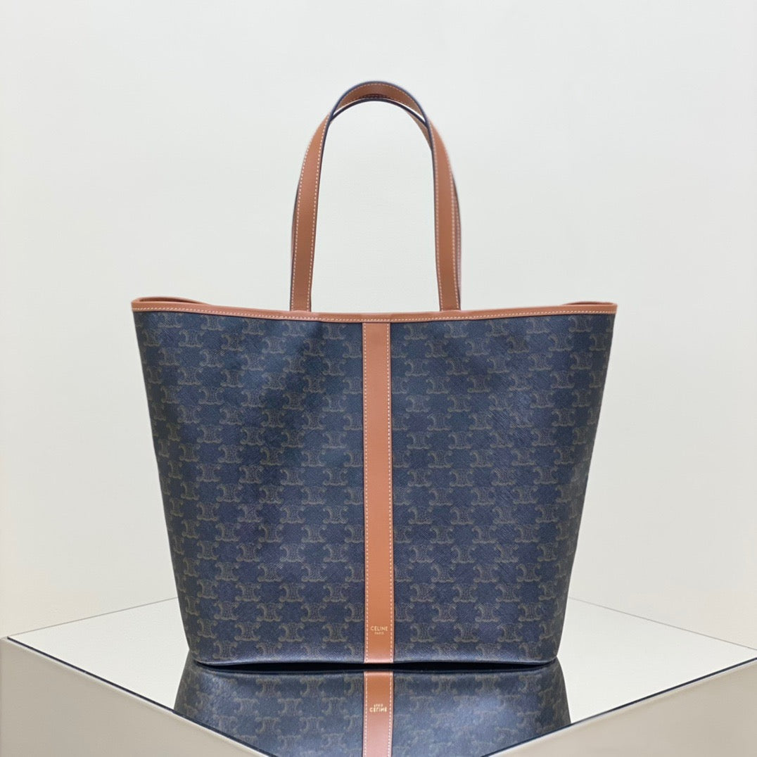 Celine Triomphe Canvas Shopping Tote